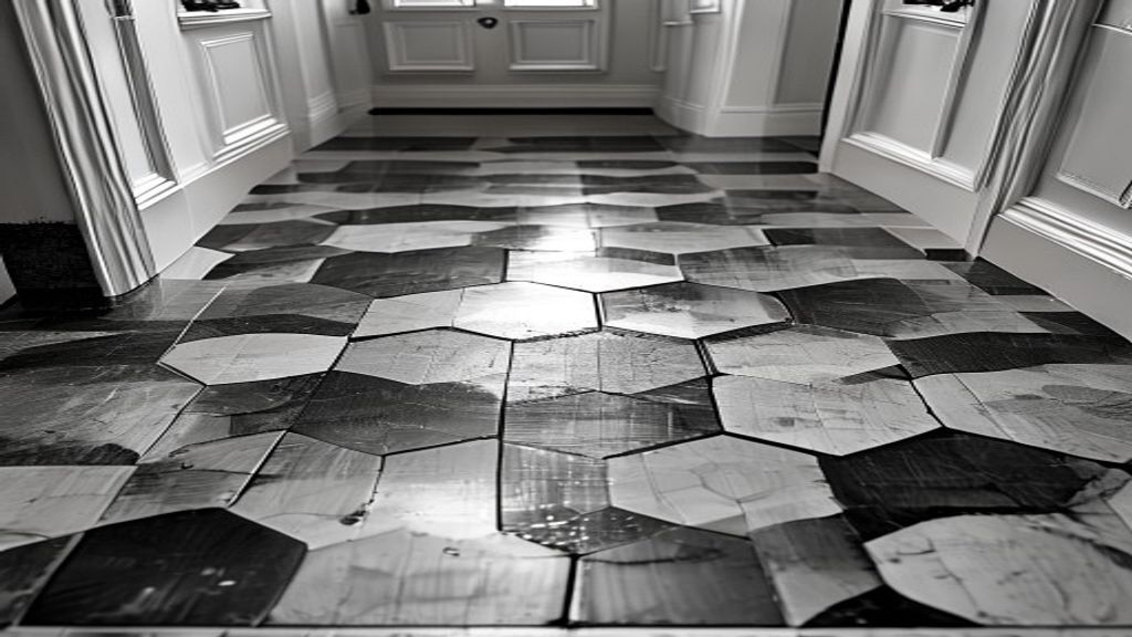 Classic hexagon tile pattern suited to historic homes